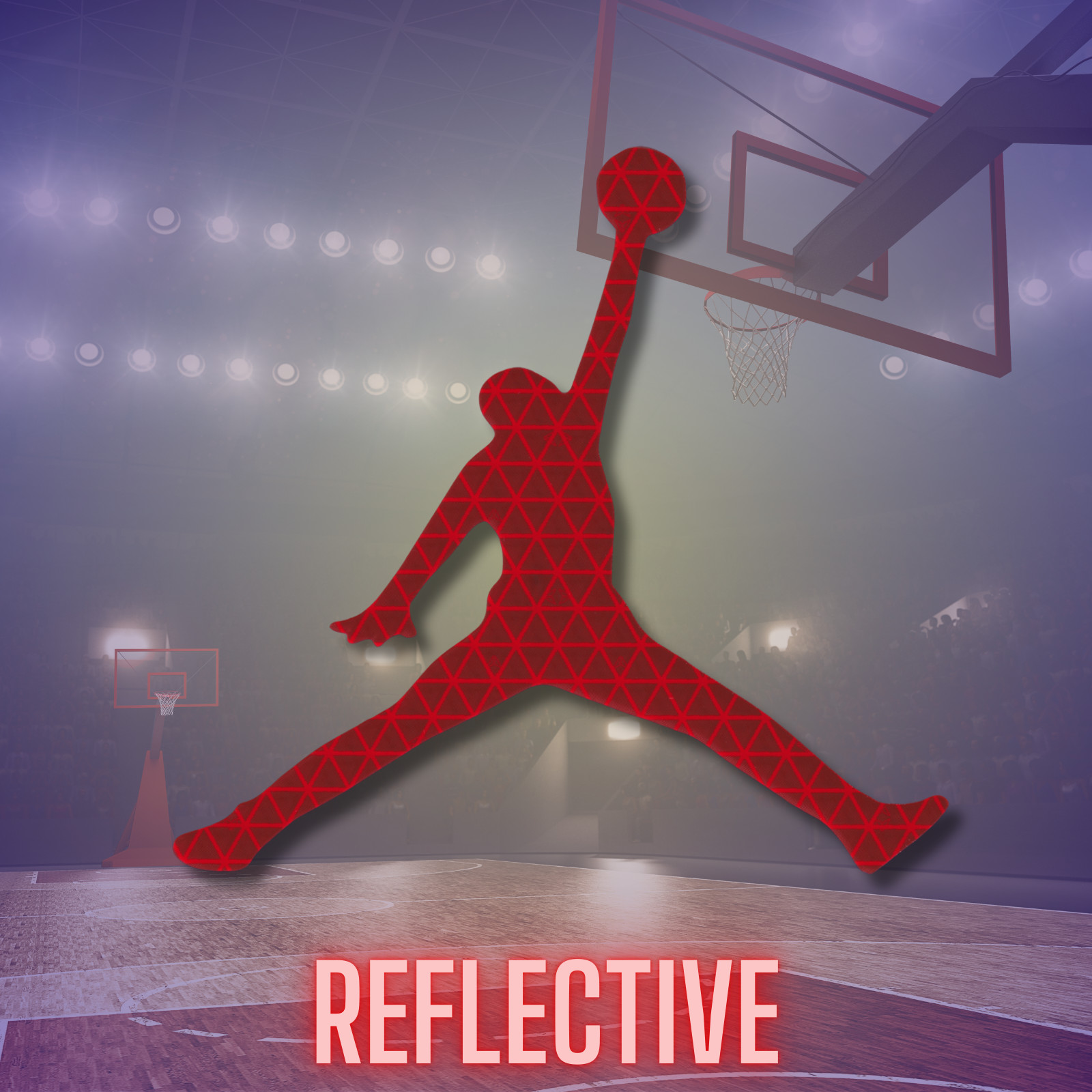 Nike Air Jordan Jumpman Logo Reflective Decals Reflector Stickers Sneakerheads