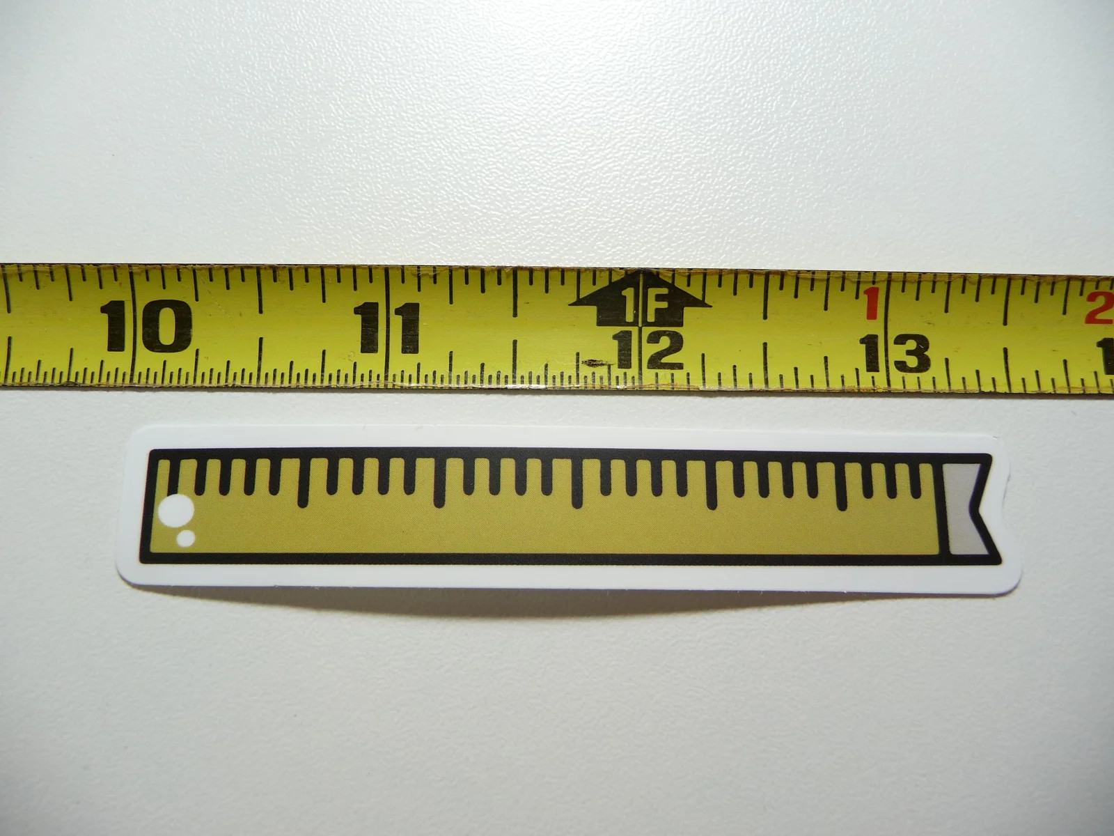 MEASURING TAPE SMALL STICKER DECAL SEWING SEW CLOTHING SEAMSTRESS FUNNY