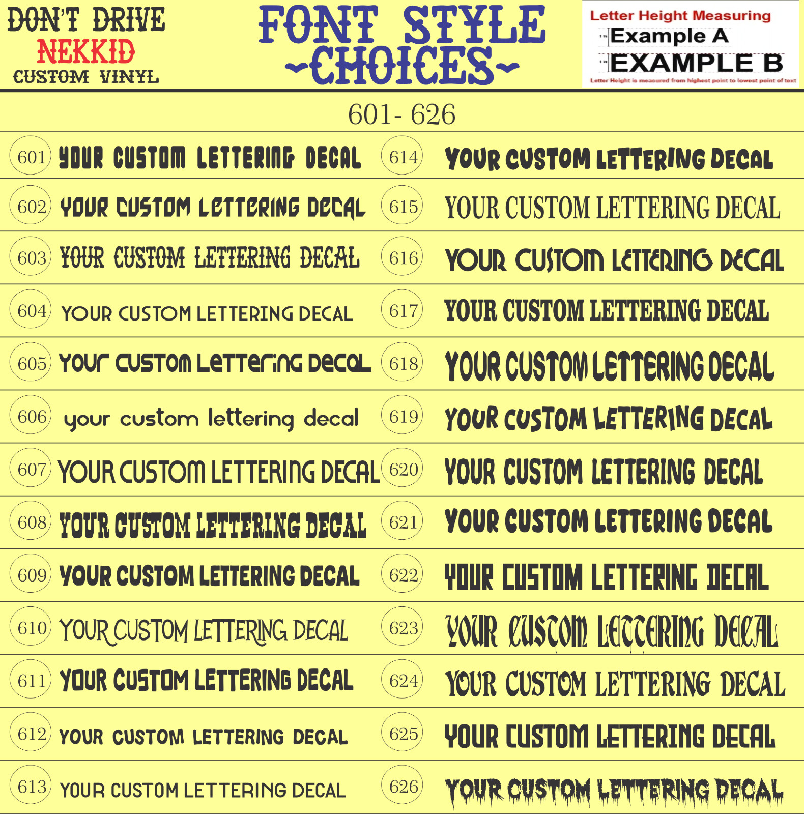 Custom Text Vinyl Lettering Decal Multiple Colors And Sizes Available Free ship