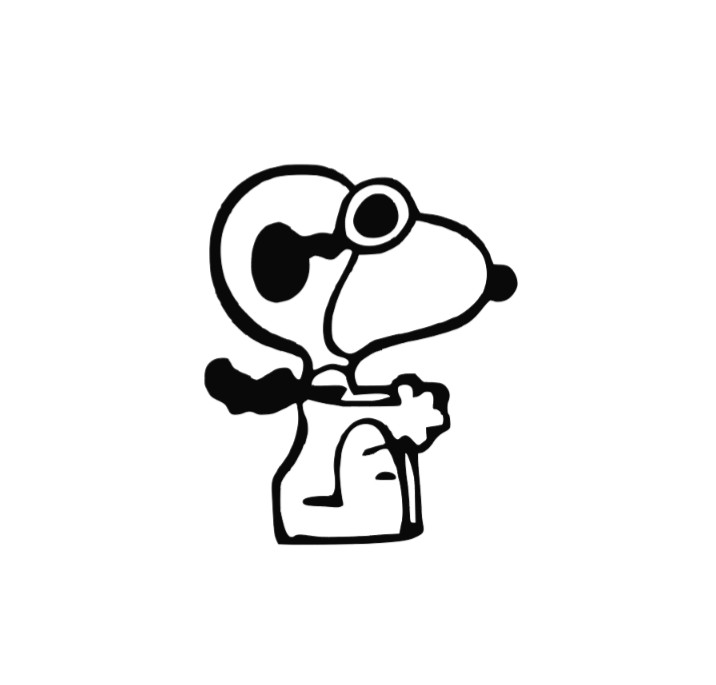 Snoopy Vinyl Decal Sticker -Multiple Colors & Sizes- FREE SHIPPING