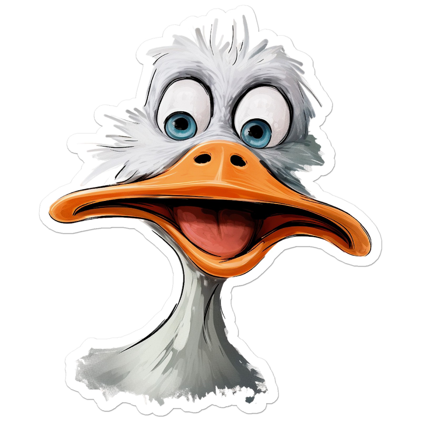 Funny Duck – Vinyl Decal Sticker – Car Window Laptop – ebn12498