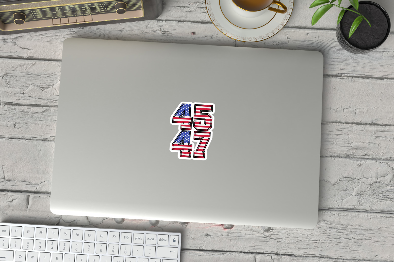 NEW – MAGA Trump 2024 Sticker – 45/47 – " Vinyl Sticker 2.5 x 3.5 INCHES