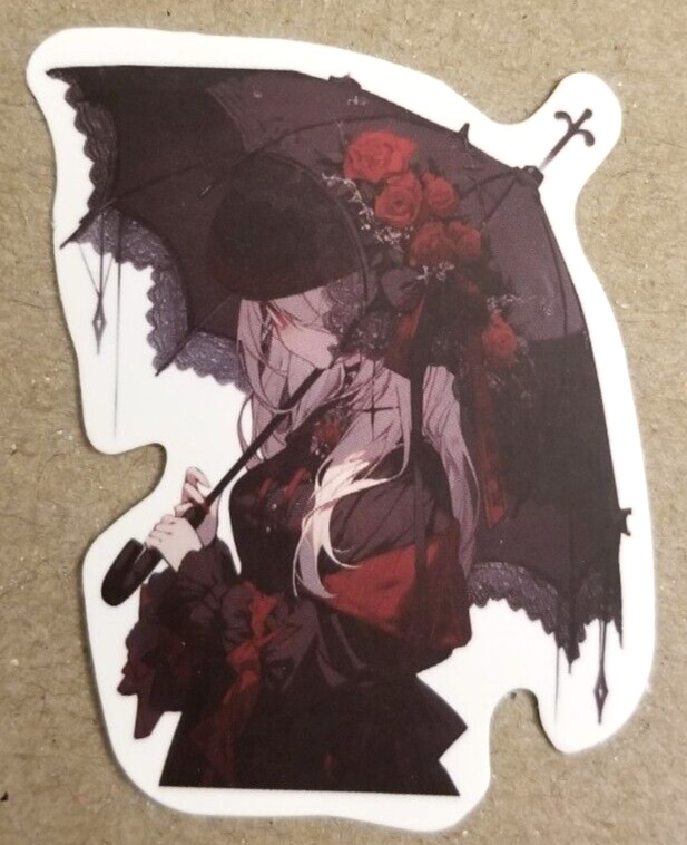 Halloween Sticker Witch Vampire Roses Gothic Steampunk Victorian Era Anime Manga