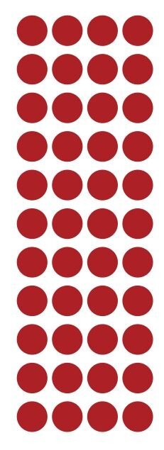 3/4" Red Round Label Dots Stickers Color Coding Inventory 3/4 Inch Dot