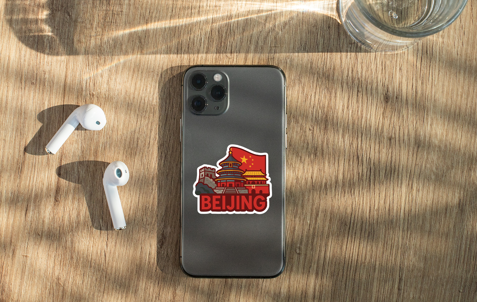 Beijing Sticker Decal Vinyl Die-Cut City Skyline Landmark Design