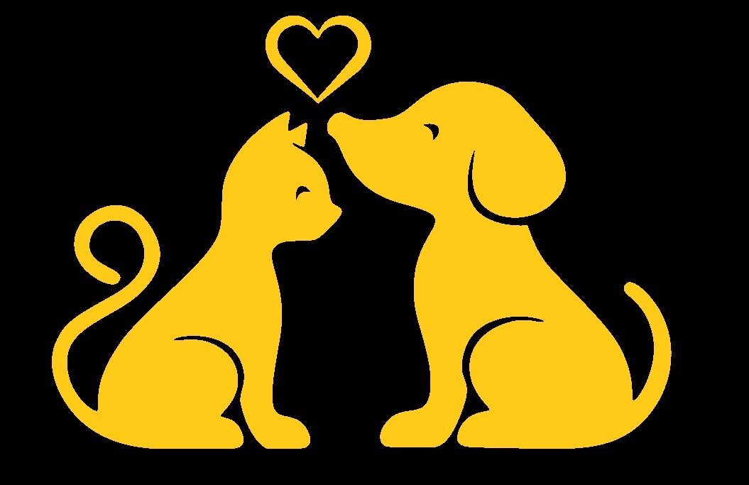 CAT DOG PET LOVE, Decal Stickers for Cars, Windows, Laptops, Wall, Tablets