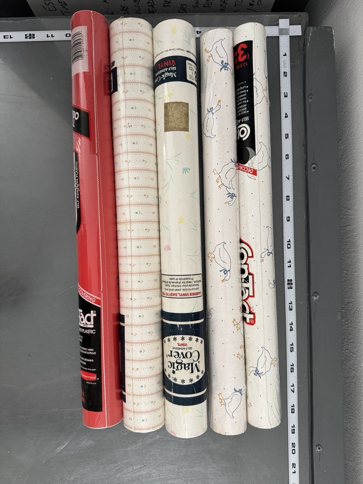 2x Sealed Rolls Vintage Rubbermaid Contact Paper – Geese Pattern 3 yd x 18 in