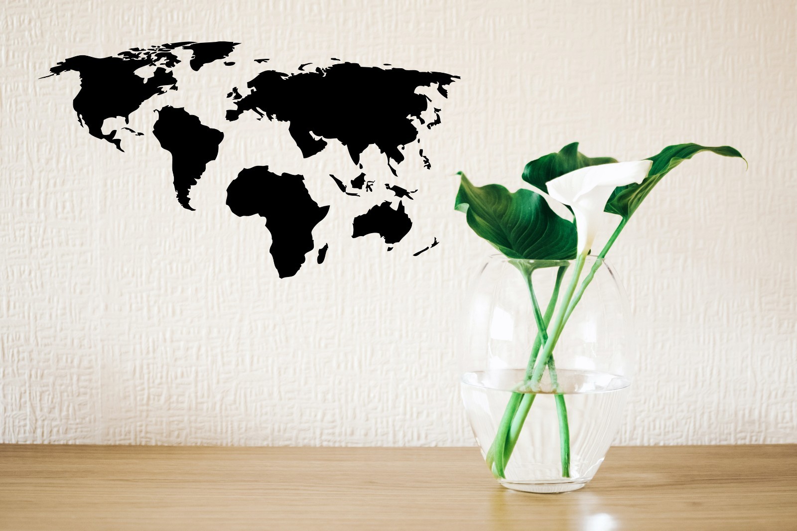 World Map Travel Office Bedroom Living Wall Sticker Graphic Vinyl Home Kid décor