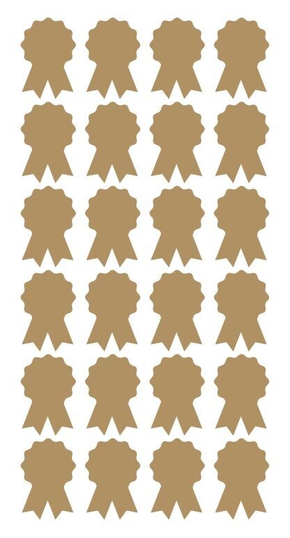 Gold Award Ribbon Stickers Sticker 1-1/4" DC05-091