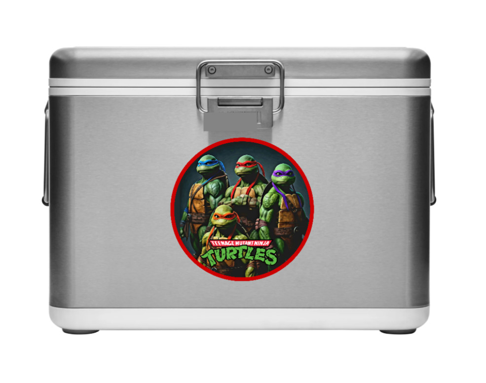 Teenage MN Turtles "Red" – 4" Handmade Vinyl Decal Vehicle Decor Cooler Laptop