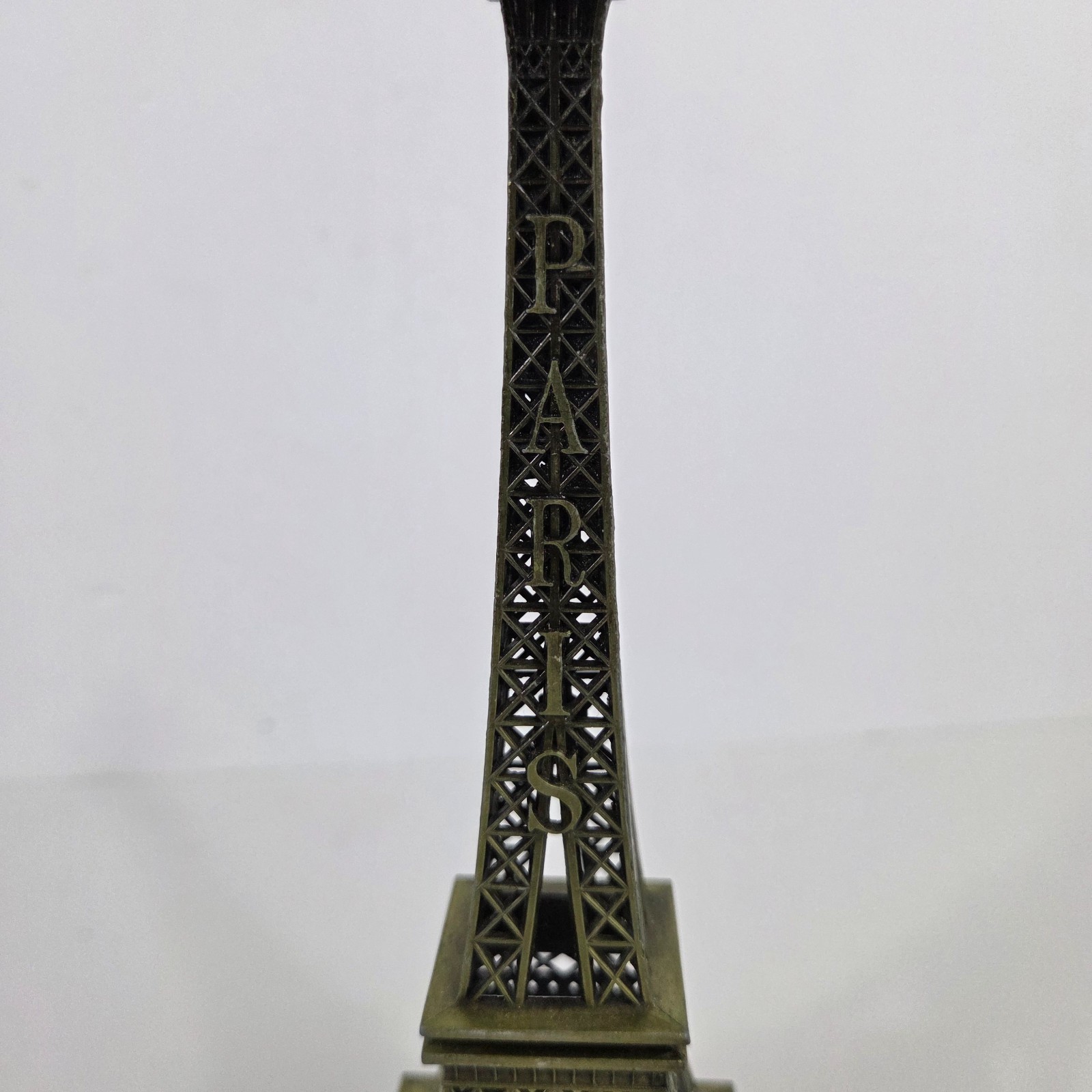 Eiffel Tower Statue Replica 9 Inch 23cm Paris Souvenir Bronze Metal