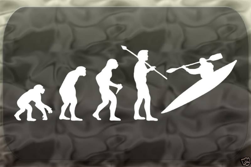 Kayak Sticker Paddle White Water Rafting Evolution Decal
