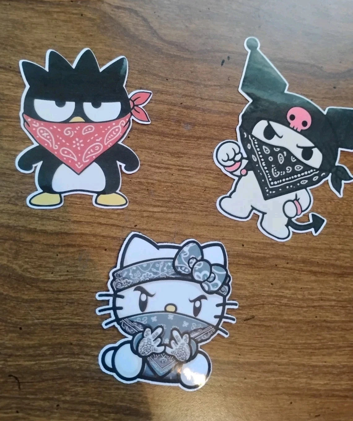 Gangster Hello Kitty & Friends Funny Vinyl Decal Stickers