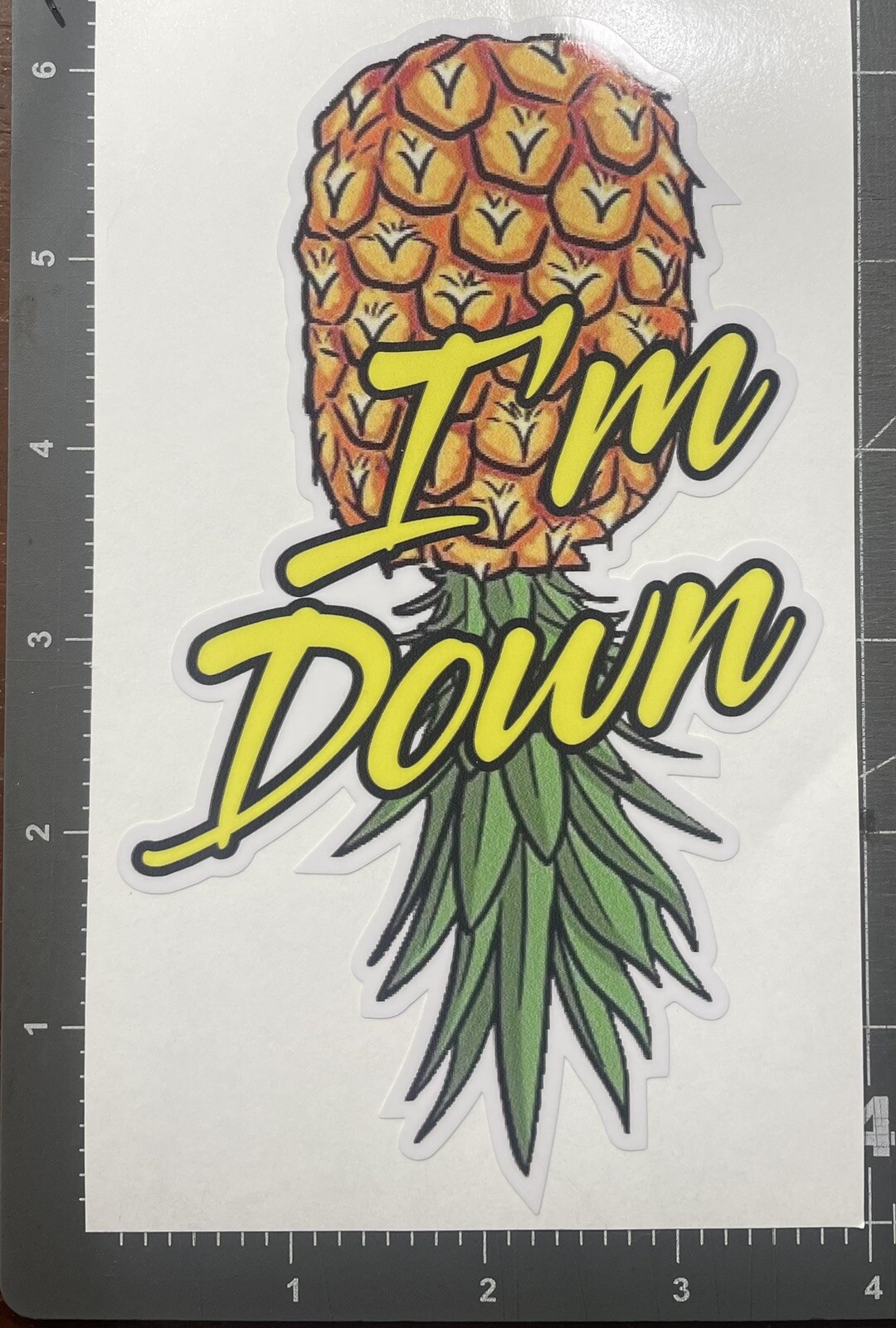 Pineapple Sticker Decal Plays Well With Others Lifestyle Fun Swinger I’m Down