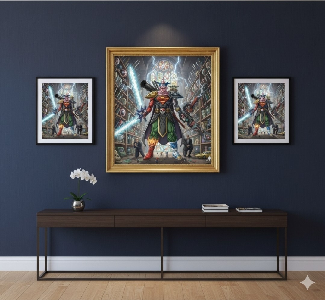 Fabric Cotton Pop Culture Poster Collection Majin Bu Multiverse Hero Absorbé