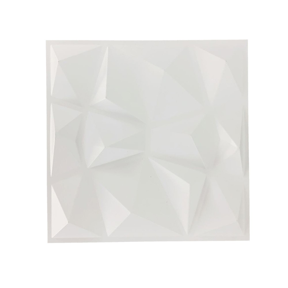 12PCS Art 3D Decorative White Wall 30×30cm Panels Luxury Diamond Design Ceiling