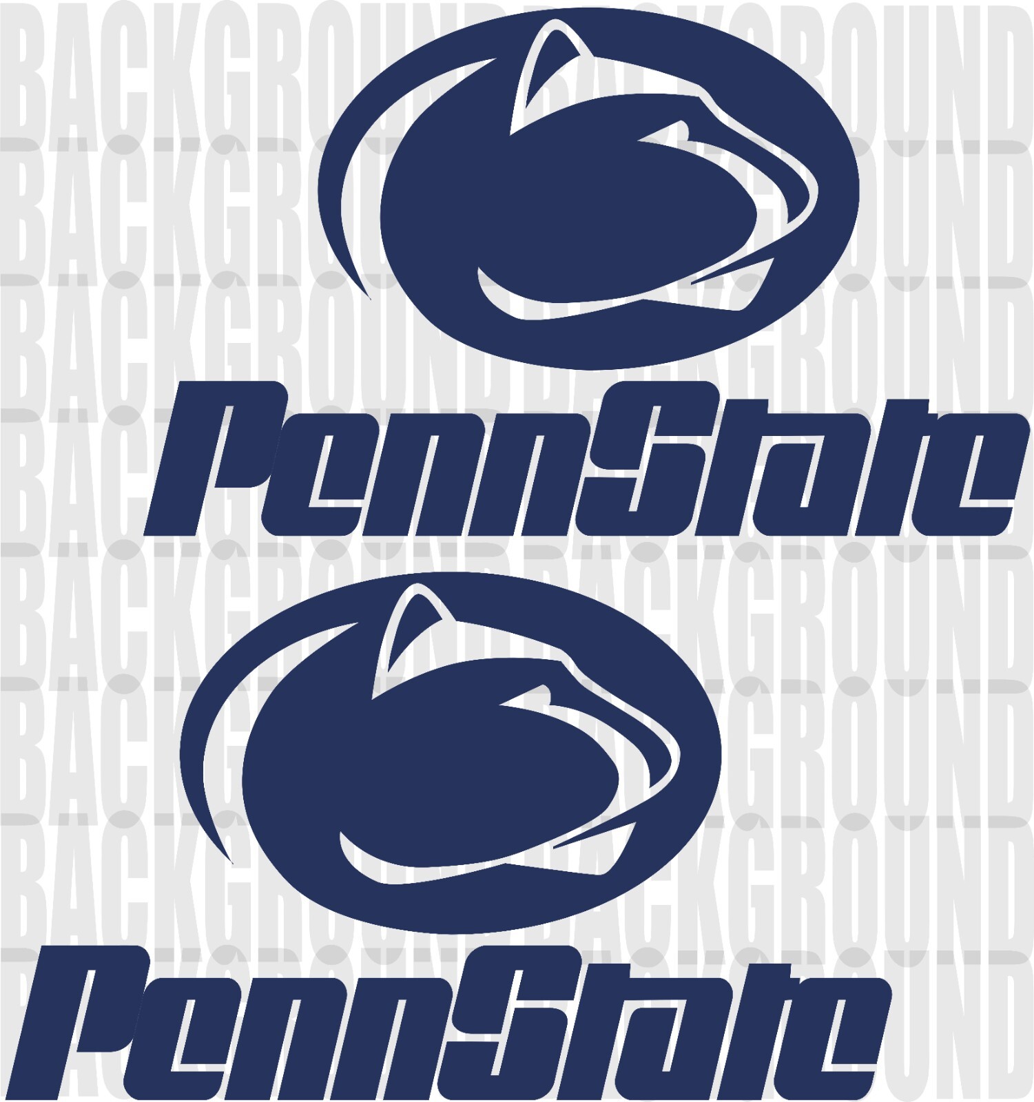 2 Penn State University Cornhole Decals LARGE 16.75×10" Nittany Lions Stickers