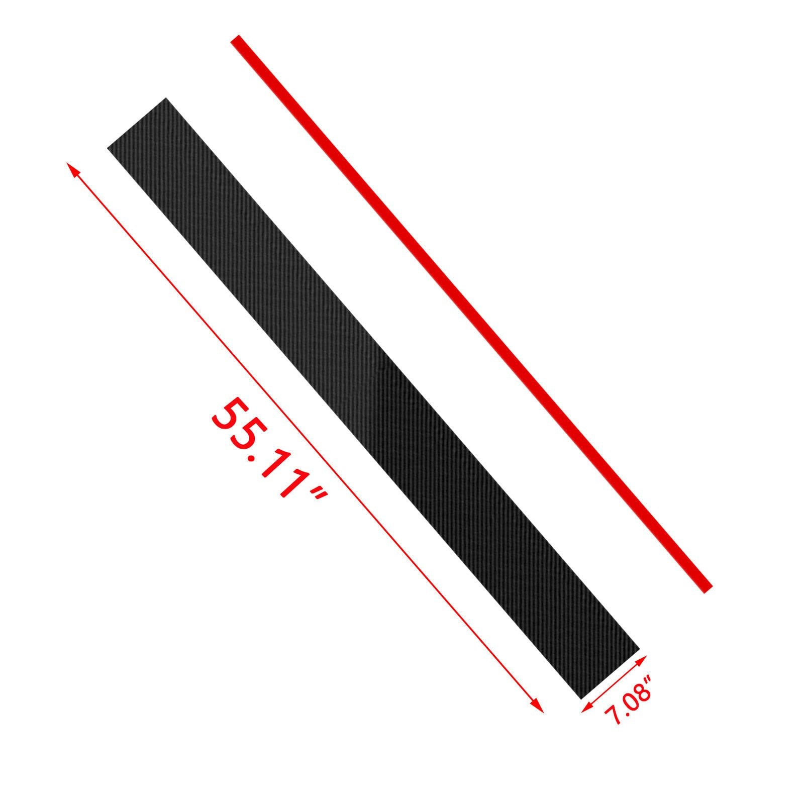 7-Inch Width Rally Racing Stripe Vinyl Graphics Decal Universal Car, Gloss Bl…