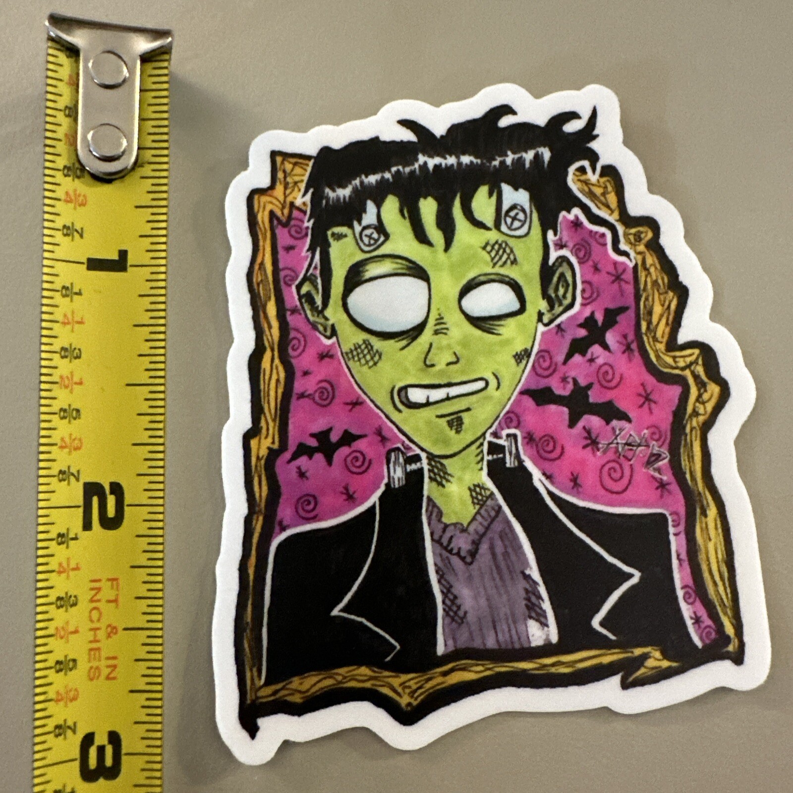 Frankenstein (This Is A Sticker, Dishwasher Safe) Art/Horror / Sci-Fi / Movies
