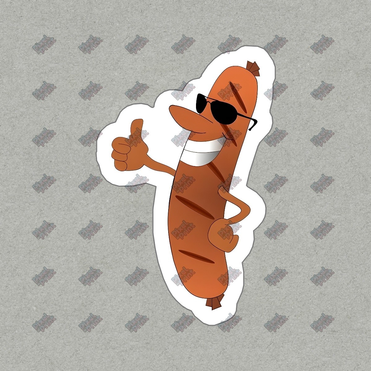Fun Cartoon Hot Dog Vinyl Sticker Decal Cool Foodie Decor Great for #747252