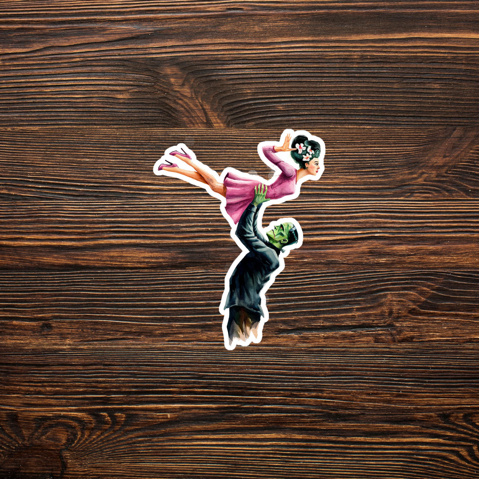 Watercolor Flamenco Dancer Sticker – Colorful Spanish Dance Art Decal #311