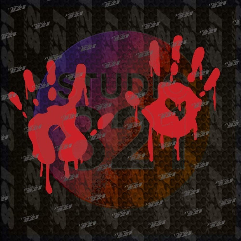 BLOODY HANDS SET OF 2 Halloween decoration Vinyl Decal Die Cut Sticker Best