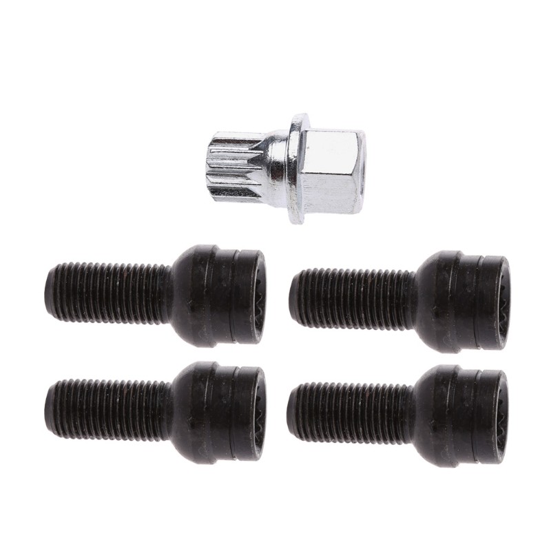M14x1.5mm Anti-theft Steel Screw Bolt for Key Lock Lug Nut Set for Wheel