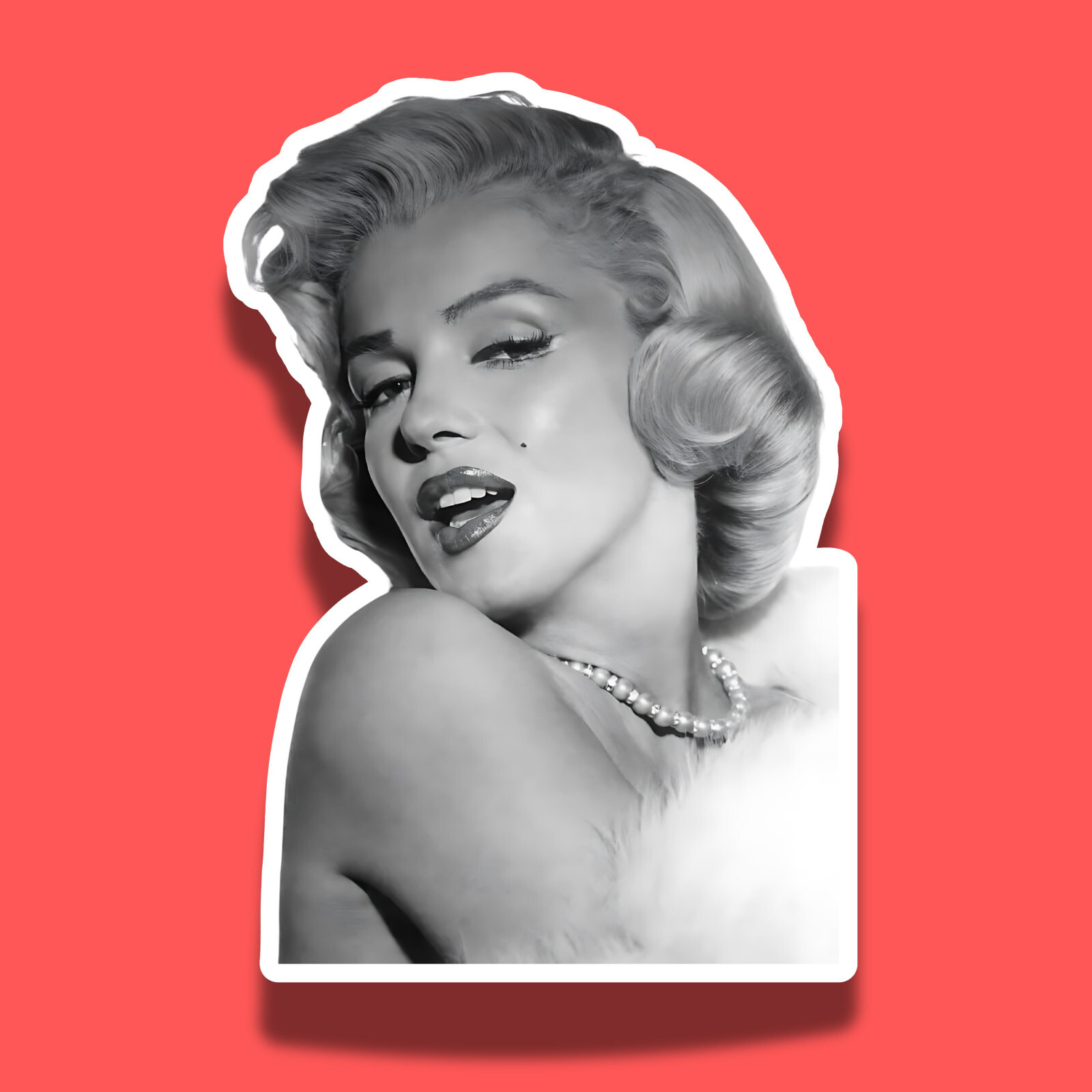 Marilyn Monroe Actress 3" Vinyl Laminated Sticker