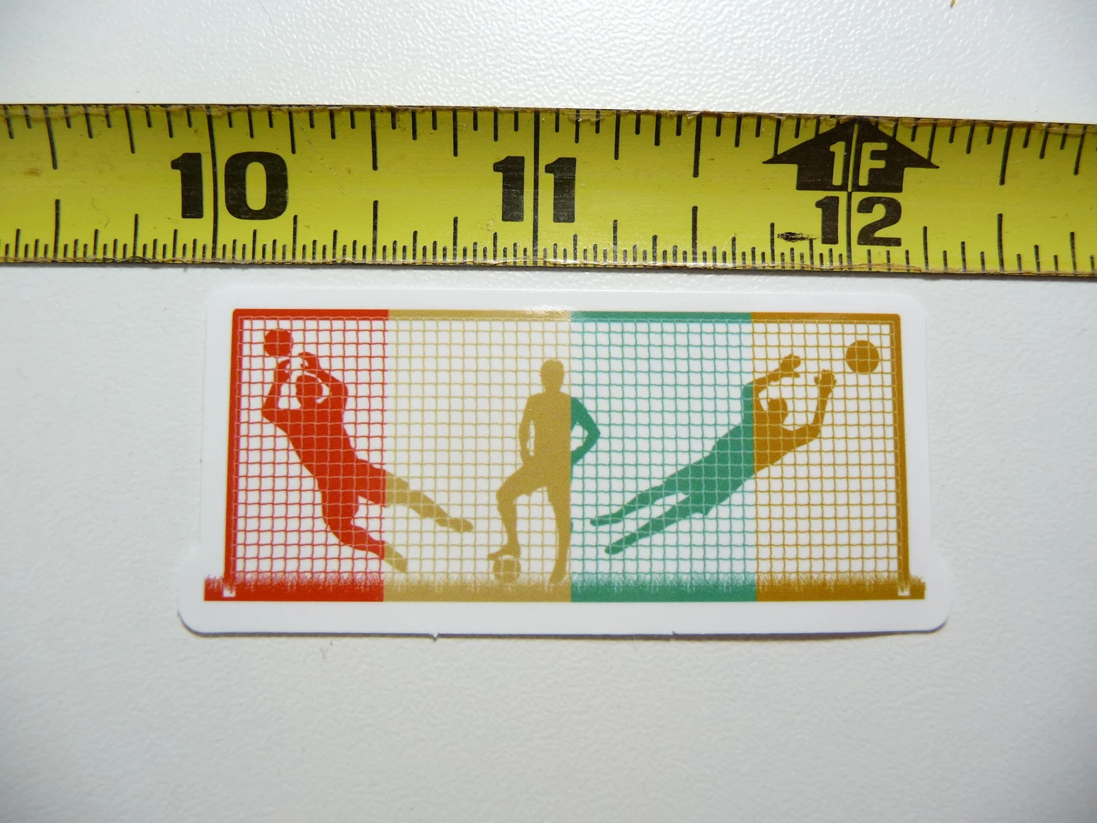 SOCCER GOAL GAME SMALL STICKER DECAL SCHOOL GAME TEAM MATCH SPORTS