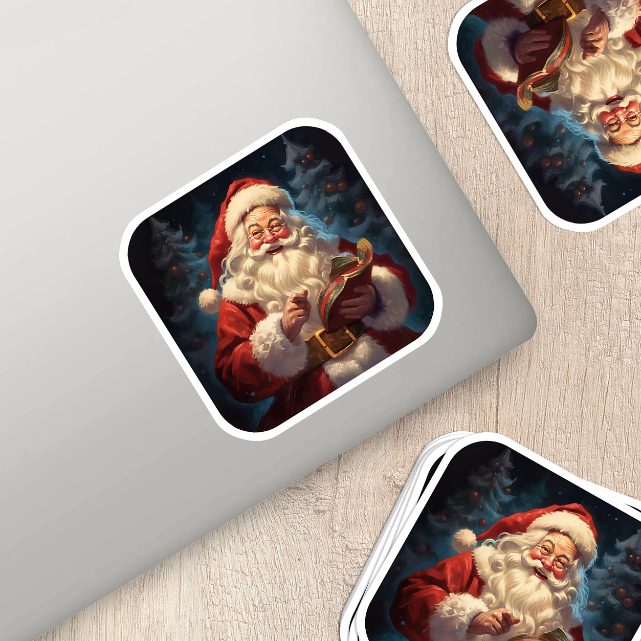 Santa Claus Vinyl Sticker – Bring the Magic of Christmas Anywhere