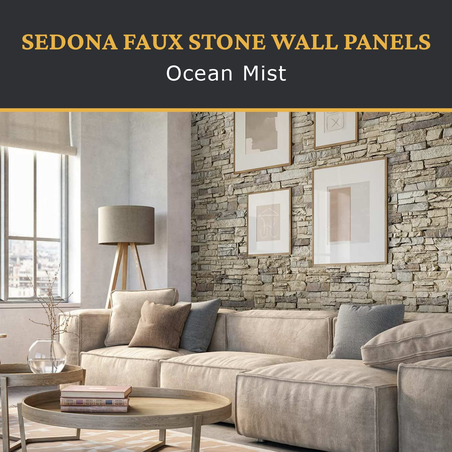 High-Density Polyurethane Faux Stone Wall Covering Panels for Interior and Exter