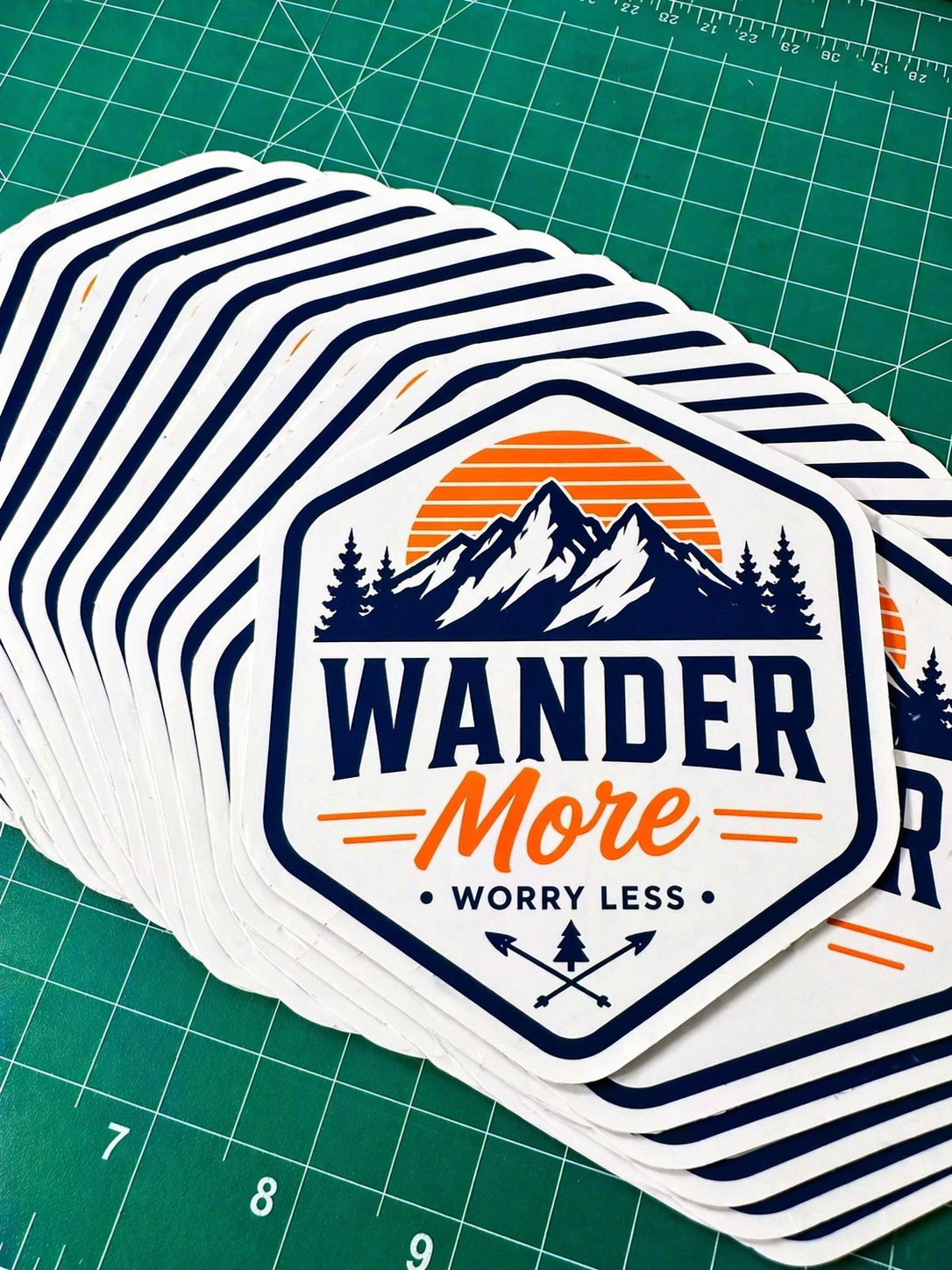 Custom Logo Vinyl Stickers Die Cut Full Color Waterproof Gloss Labels