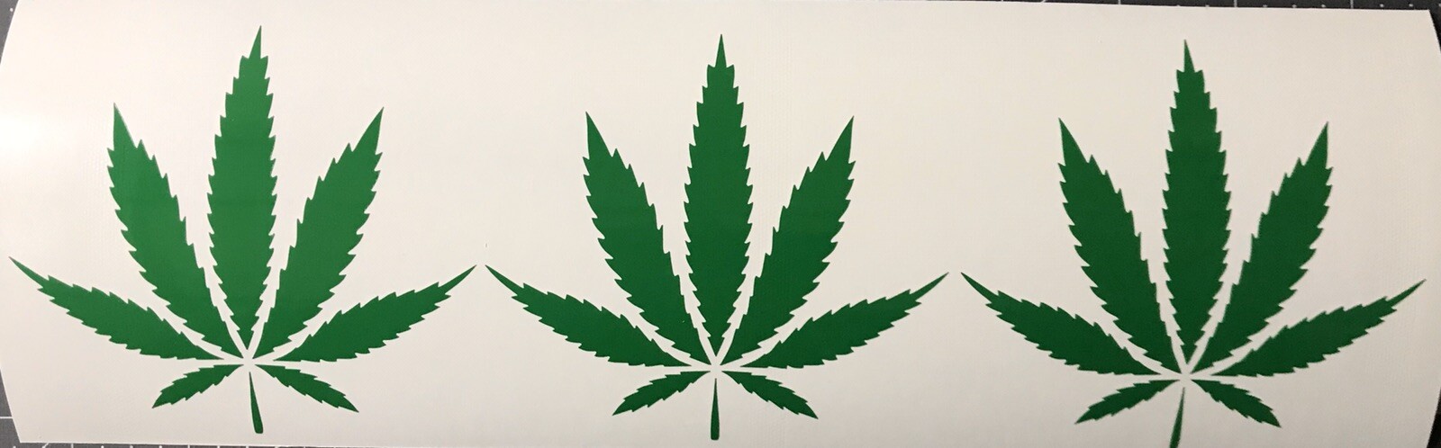 MARIJUANA POT LEAF Wholesale Lot 3 Vinyl Decal Stickers Window Bumper 3.5”