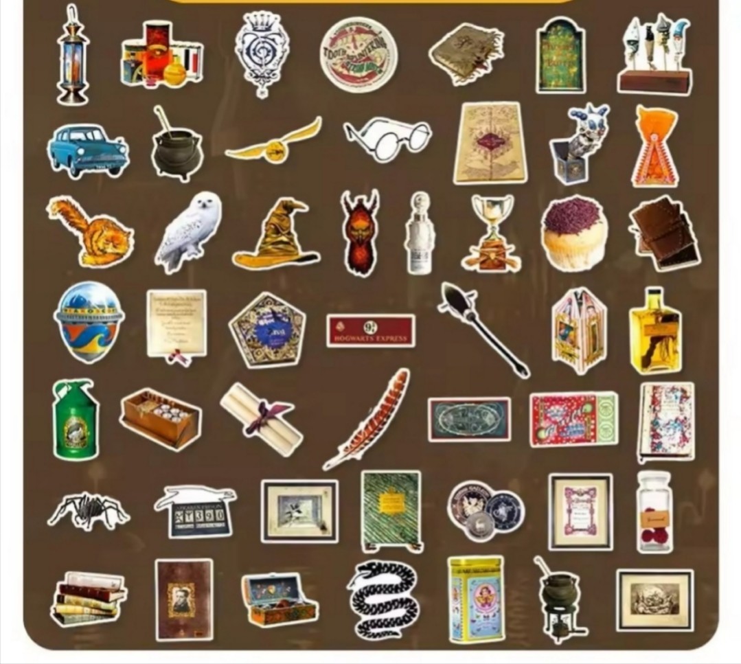 20 PCS Harry Potter Series Theme Stickers 2 BRAND NEW Version B