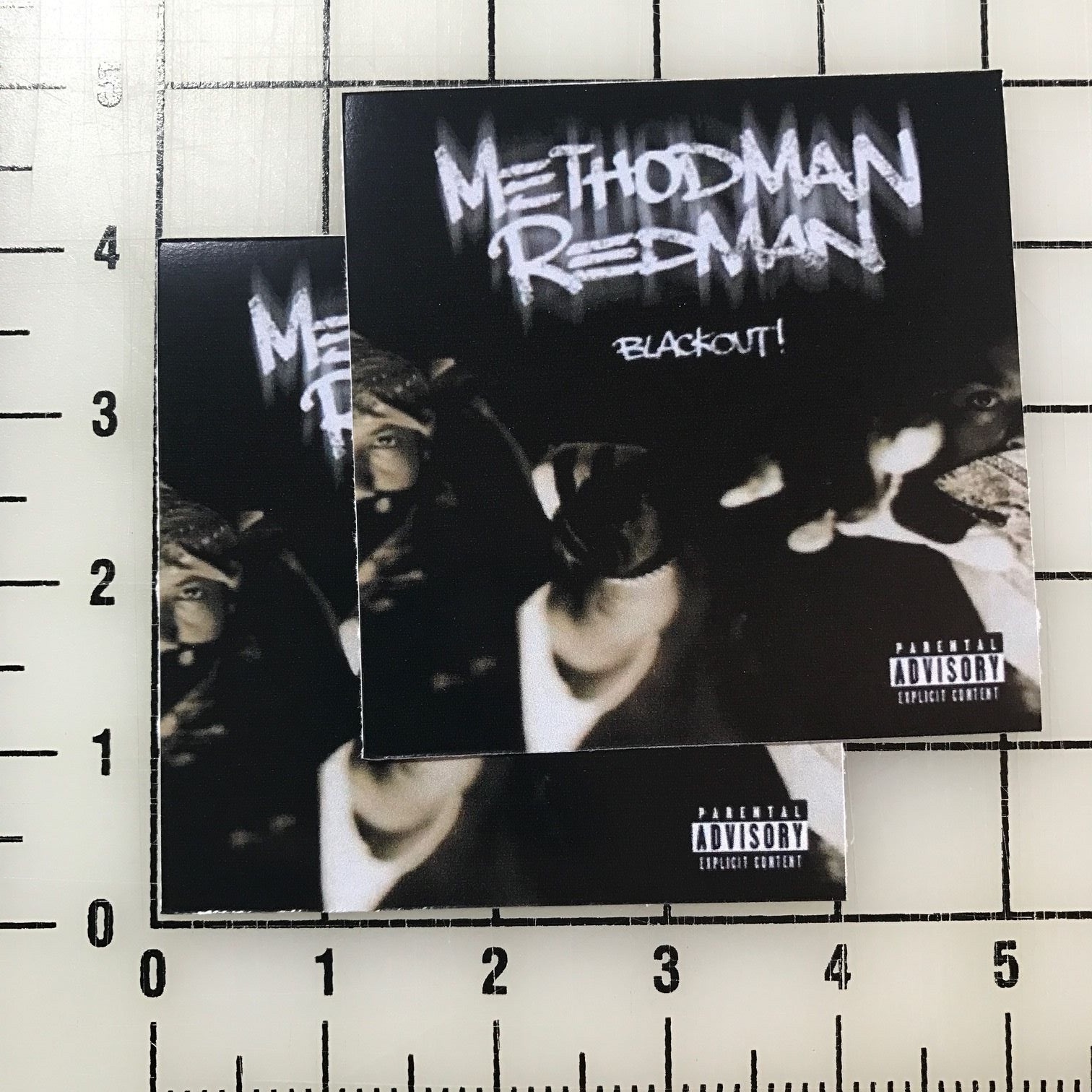 Wu Tang Clan Method Man Red Man Blackout 4" Wide Vinyl Decal Sticker BOGO