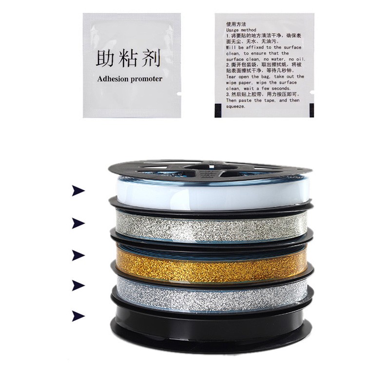 Kitchen Bath Tile Caulk Tape Wall Sink Basin Edge Self-Adhesive Sealing Strip