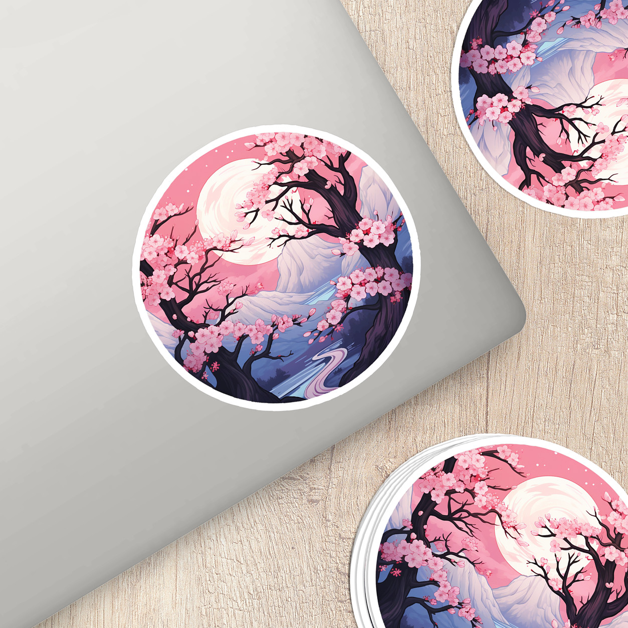 Cherry Blossom Vinyl Sticker – Embrace Nature's Beauty Anywhere You Go!