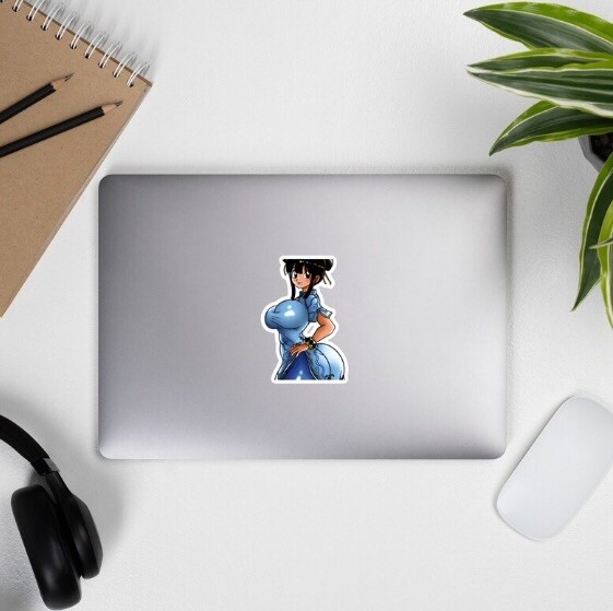 ChiChi Li Sticker- Anime Girl Digital Art Sticker By Artist FlameMasterZ