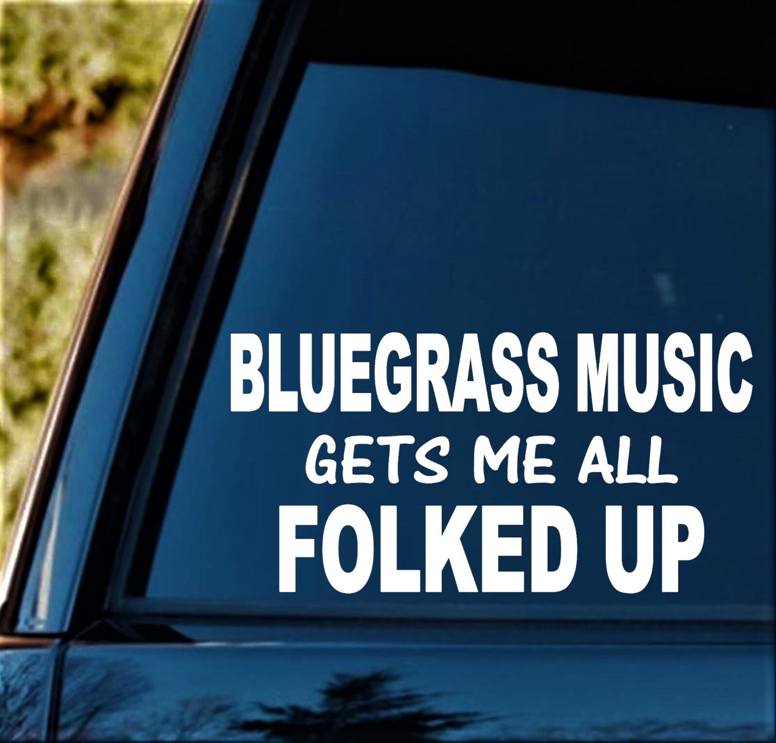 Bluegrass Music Banjo Guitar Fiddle Mandolin Decal Sticker Folk Music J1017