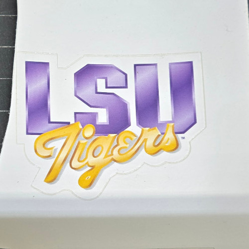 LSU Tigers NCAA Wall Stickers Art Decals Self Stick Diecut Football Logos LSUPK
