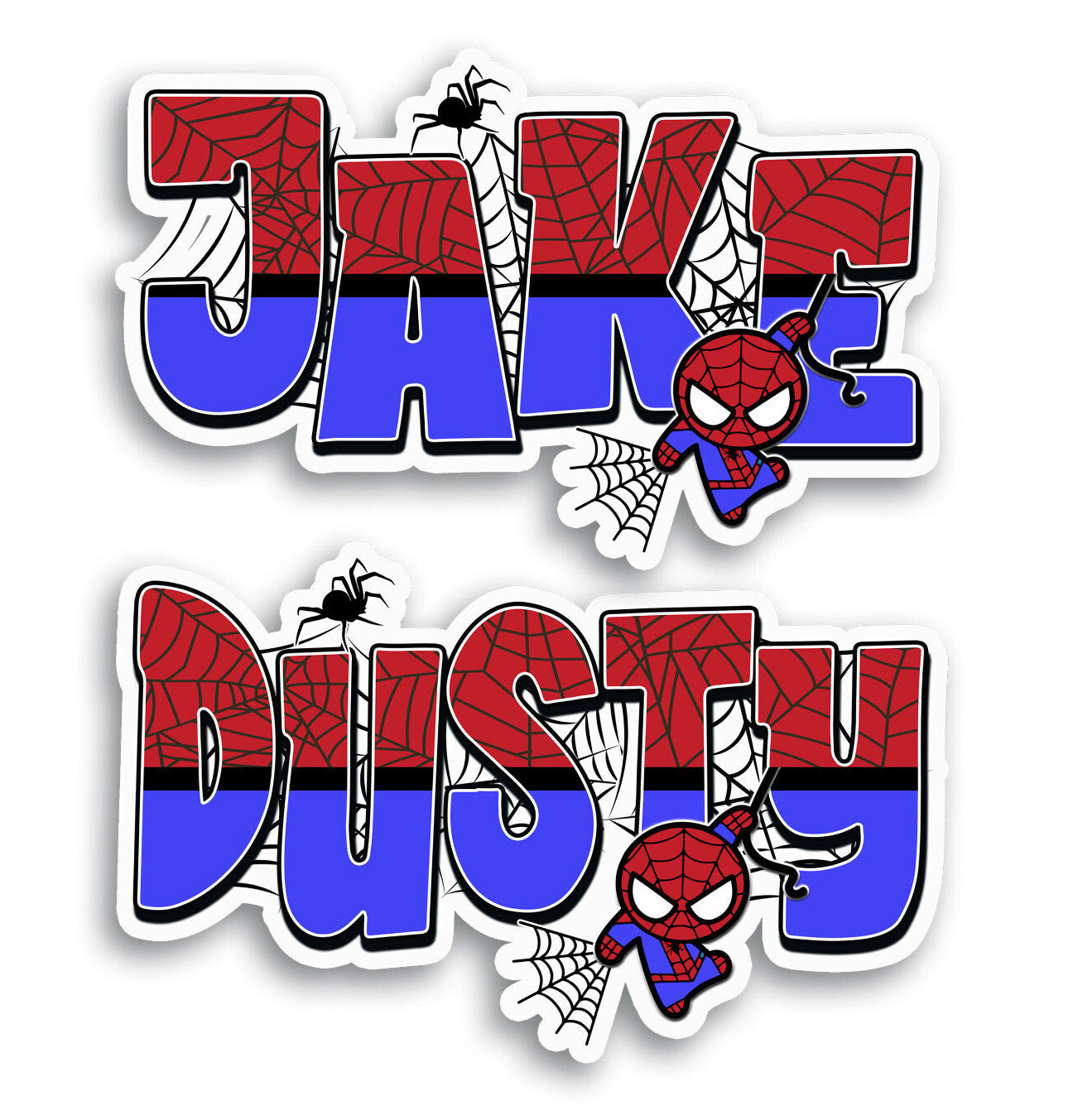 Custom Vinyl Name Sticker for Comic Hero Fans Superhero Themed Personalized Gift