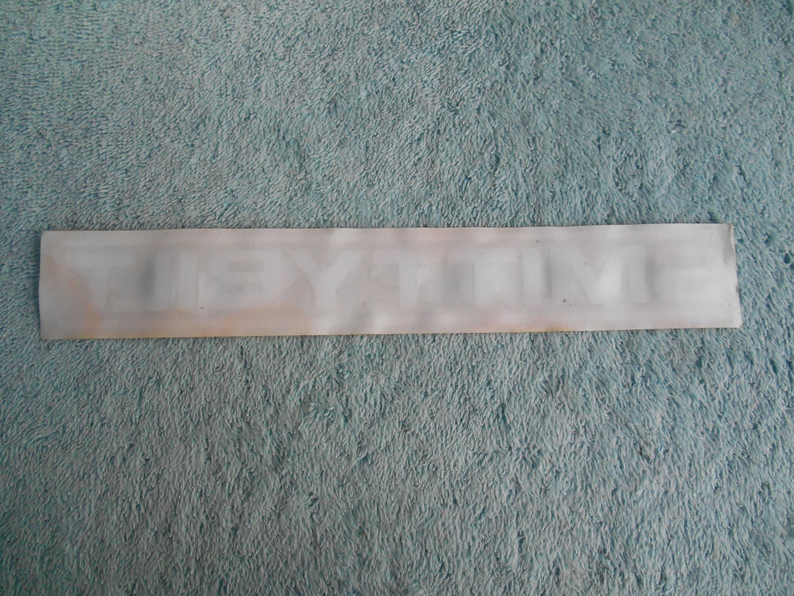 VINTAGE SMITTYBILT INTERNAL GLASS Decal STICKER. 1-5/16" TALL X 8-3/8"