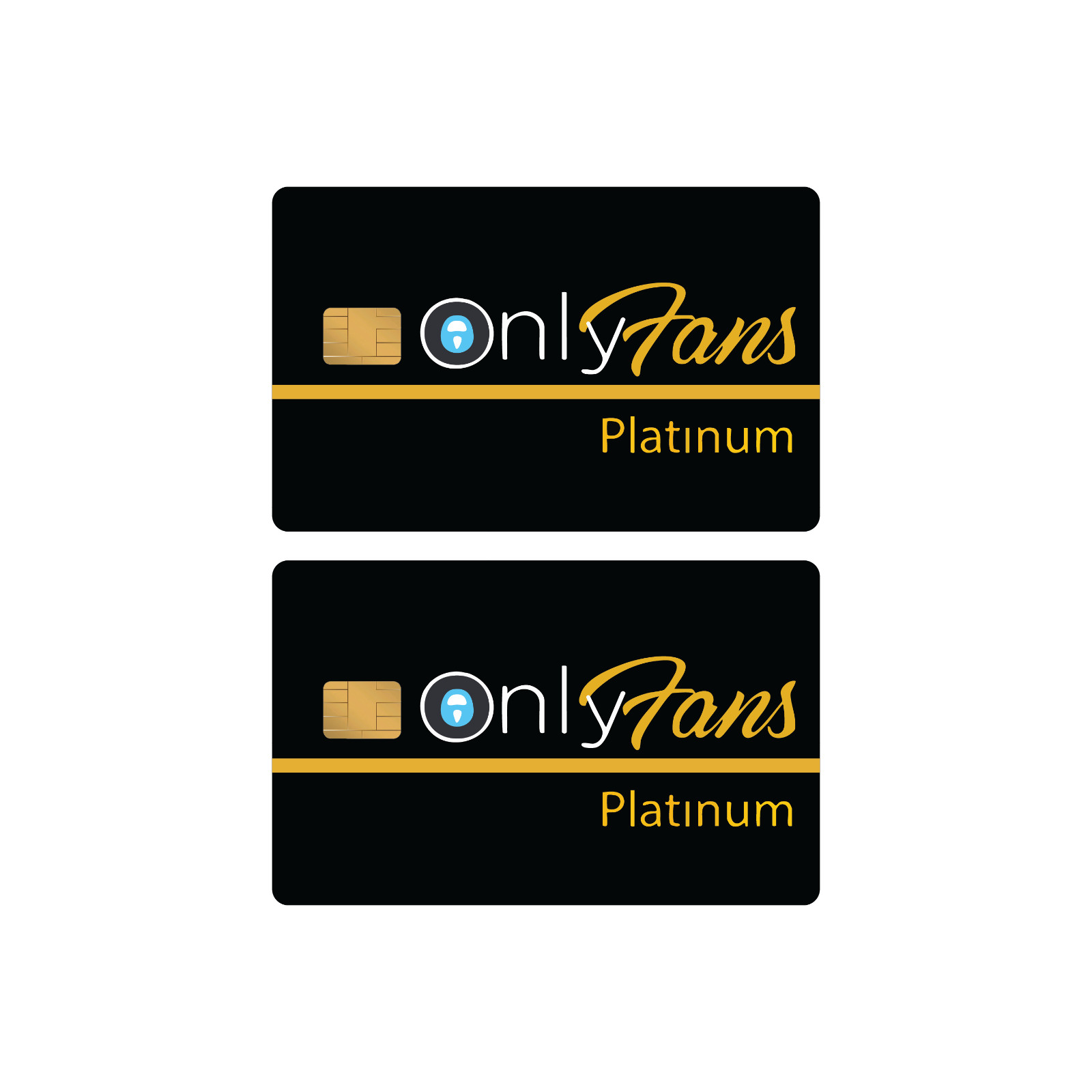 Credit Card Skin Only Fans PLATINUM Credit Card Stickers – Pack of 6 Stickers