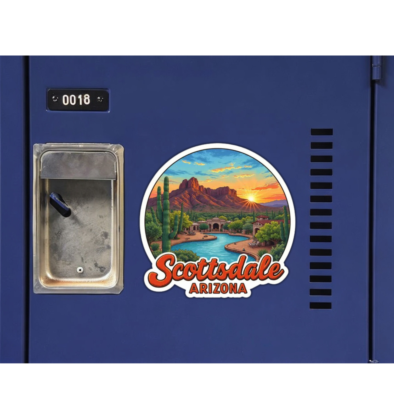 Scottsdale Arizona Fridge Magnet or Laptop Sticker