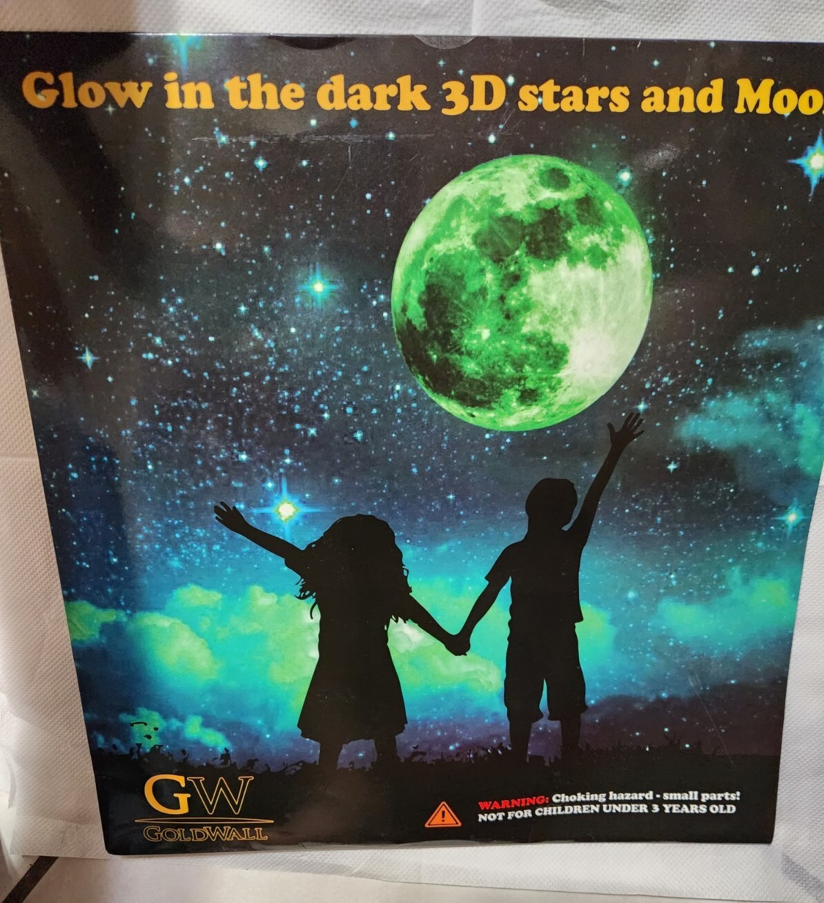 Glow In The Dark 3D Stars and Moon Galaxy New