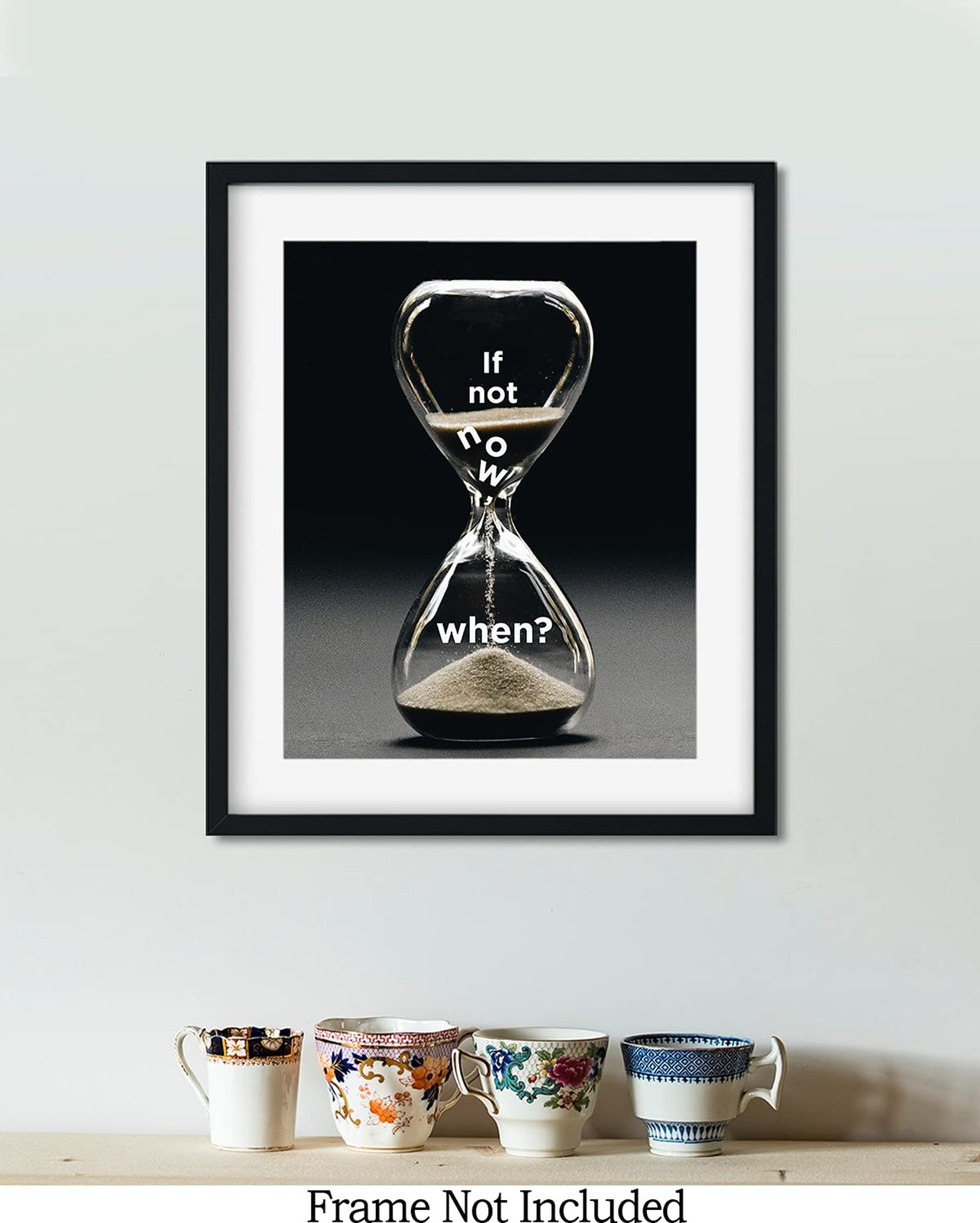 Govivo If Not Now, When? – Motivational Quote Wall Art Print – Wall Decor Pri…