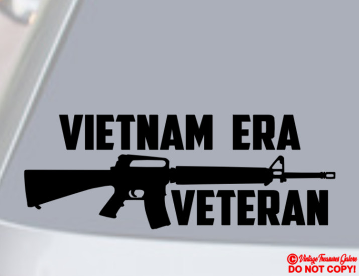 VIETNAM ERA VETERAN Vinyl Decal Sticker Car Window Bumper US Military Combat War