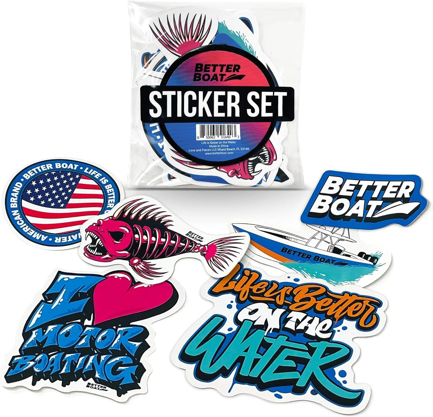 Boating and Fish Stickers for Adults Better Boat Stickers and Decals f Men Women