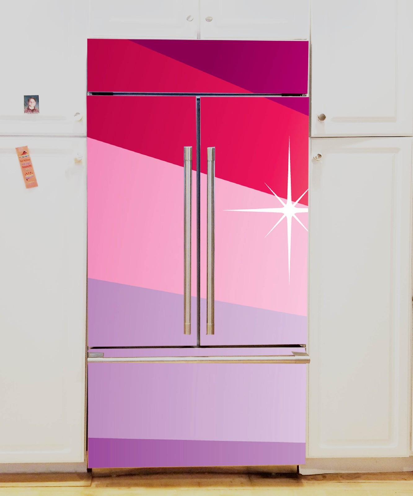 Large Refrigerator Wrap Vinyl Cover