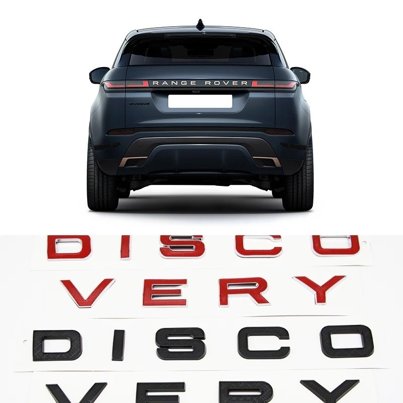 Matte Grey Discovery 5 Sport Front And Back Letters Lettering Bonnet Boot X1
